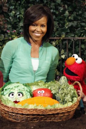A big day for Sesame Street... The First Lady Michelle Obama makes a special appearance alongside Elmo.