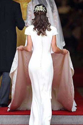 Beholder of that ass: Pippa Middleton's rear has not gone unnoticed by Karl Lagerfeld, even if he did disapprove of her face.