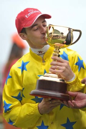 Christophe Lemaire ... rode Dunaden to the 2011 Melbourne Cup.