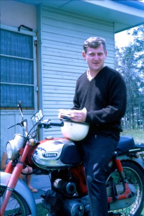 Gittins on his bike in 1966.