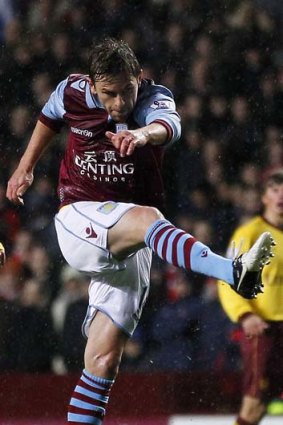 Aston Villa's Australian striker Brett Holman.