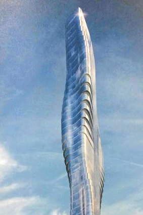 A view from Spencer Street of the proposed tower.