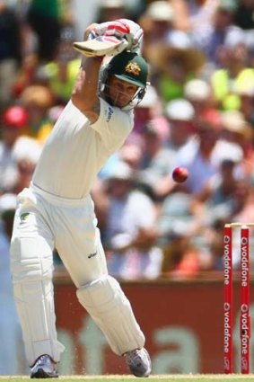 Matthew Wade shows some defiance for Australia.