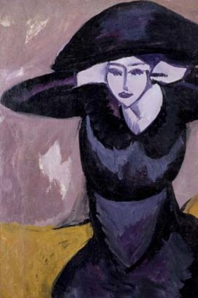 Artistic upheavals ...  Ernst Ludwig Kirchner's <i>Woman in a Hat</i> (1911).