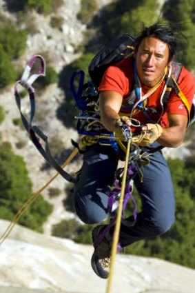 Photographer Jimmy Chin in <em>On Assignment: Jimmy Chin</em>.