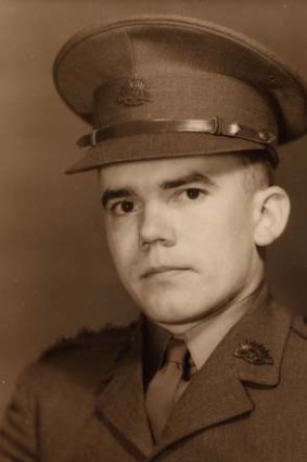 Bruce Peterson in his military youth.