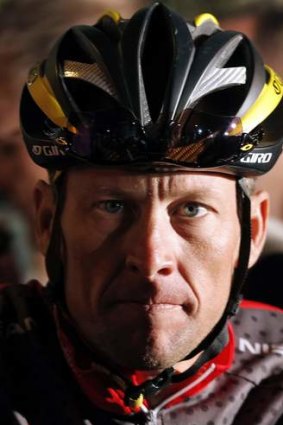 Convicted drug cheat: Lance Armstrong.