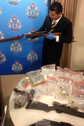 The newly created organised crime squad seized drugs, guns and cash over the last month.
