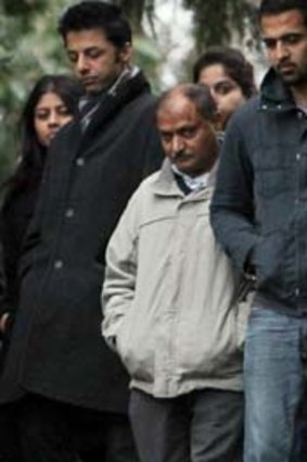 Shrien Dewani, second from left, and his family.