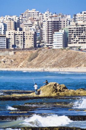 Beirut's expanding coastline.