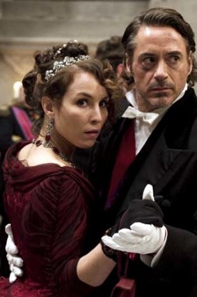 Robert Downey jnr and Noomi Rapace in <em>Sherlock Holmes: A Game of Shadows</em>.