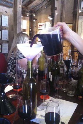 Blending Bench, d'Arenberg winery, McLaren Vale.