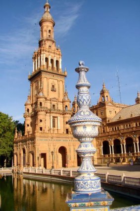 Tower in the Plaza de Espana.