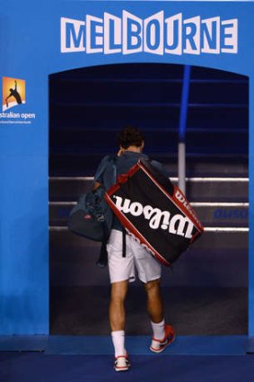 Sent packing: Switzerland's Roger Federer.