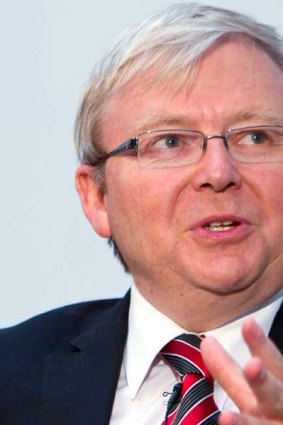 Kevin Rudd ... ''I don't, frankly, give a damn.''