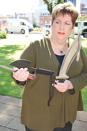 Shadow Police Minister Margaret Quirk introduced a Bill to State Parliament to ban the sale of machetes to children.