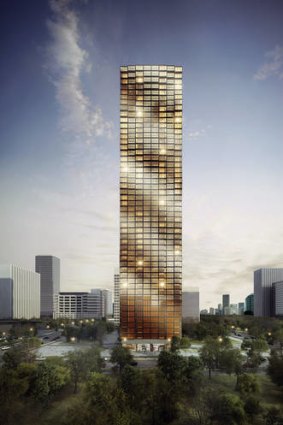 A Klik supertower. The Kilk system is a new factory-based model for building everything from single houses to high-rise apartment blocks by architects Ellenberg Fraser.