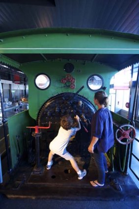 All aboard ... there are more than 100 historic trains and a cutting-edge museum at Trainworks.