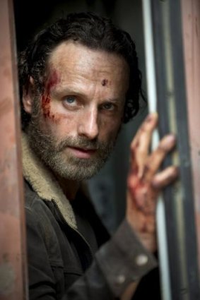 Tough act: Andrew Lincoln says <i>The Walking Dead</i> is 'too scary' for him to watch.