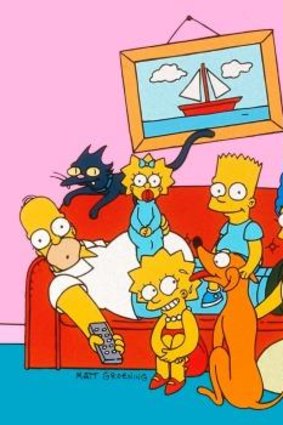 Suburban bliss: The Simpsons'  technicolour home.