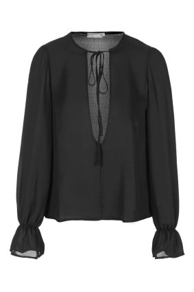 Topshop Tie-Neck blouse by Love.