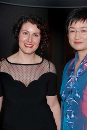 Penny Wong and partner Sophie Allouache attend the mid-winter ball in 2009.