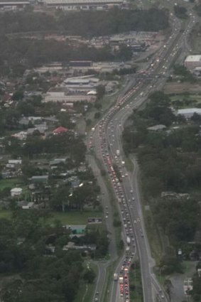 Congestion on the Ipswich Motorway inbound this morning.