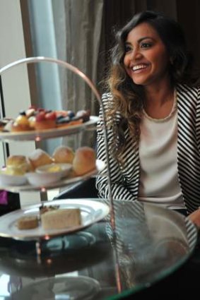 Whole other level: Jessica Mauboy exercises her sweet tooth.