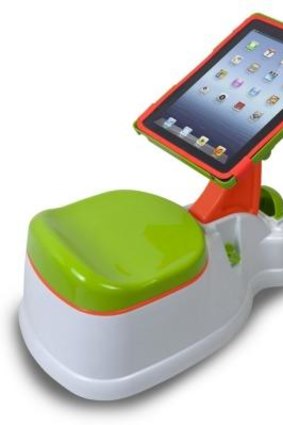 Digital living: iPotty combines a potty and an iPad.