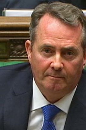 Liam Fox &#8230; fighting to save his career.