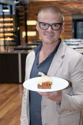 Plated up: Heston Blumenthal is a guest on <i>MasterChef Australia</i>.
