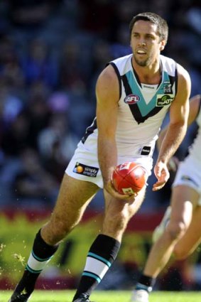 Tiger recruit Troy Chaplin played in a grand final for Port Adelaide.