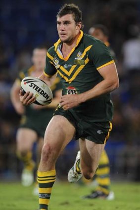 Man on a mission ... Kade Snowden made his debut for Australia this year.