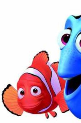 Dory (right), 'voiced by lesbian poster girl Ellen DeGeneres', according to Andrew Bolt.