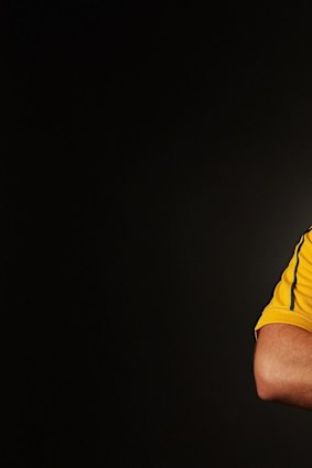 A bulked-up Dan Palmer, at his playing peak for the Wallabies in 2012.