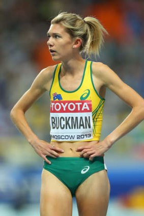 Countdown: Zoe Buckman readies for the 1500m event.