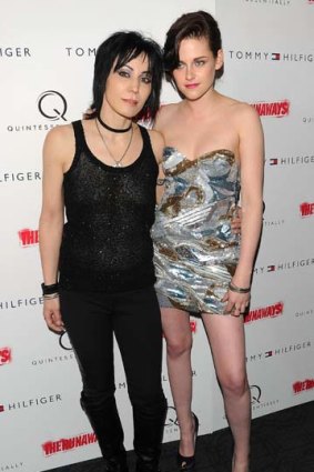 Joan Jett and Kristen Stewart at the premiere of The Runaways in March.