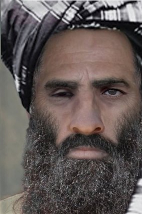An "age-progressed" photo created by the FBI gives a possible present-day likeness for Taliban leader Mullah Mohammad Omar.