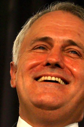 Holding on ... Malcolm Turnbull.