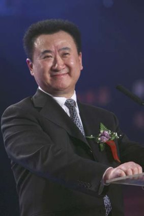 All smiles ... Wang Jianlin, president of Wanda Group.