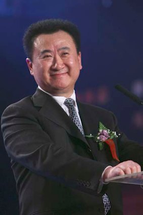 All smiles ... Wang Jianlin, president of Wanda Group.