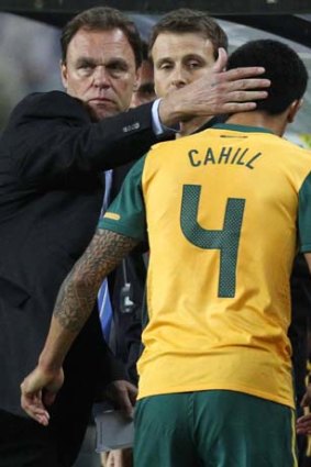 No show ... Socceroos coach Holger Osieck will have to do without the likes of Tim Cahill, Luke Wilkshire and Mark Schwarzer.