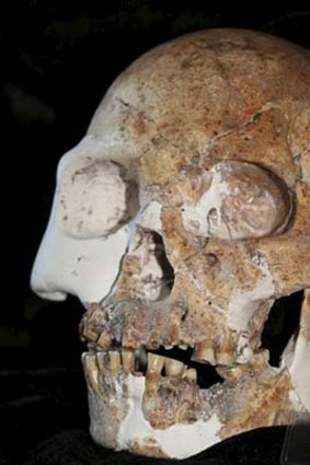 Not quite "us" ... a skull found in Longlin Cave, Guangxi province.