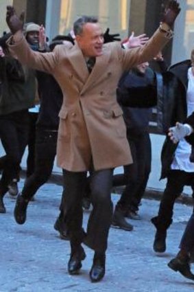 Tom Hanks, Justin Bieber and Carly Rae Jepsen dance on the streets in New York City.