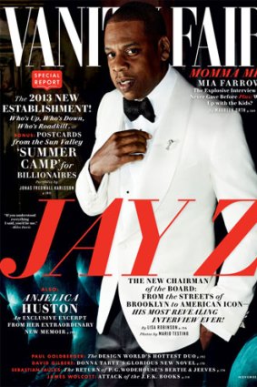 Jay-Z on the cover of <i>Vanity Fair</i>.