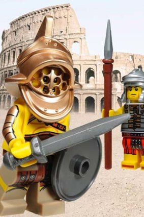 A Lego gladiator.