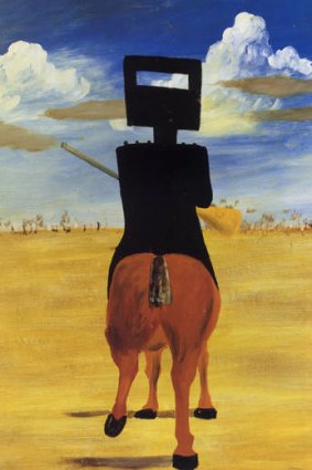 One of Sidney Nolan's Ned Kelly paintings.