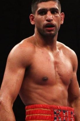 British boxing star Amir Khan.