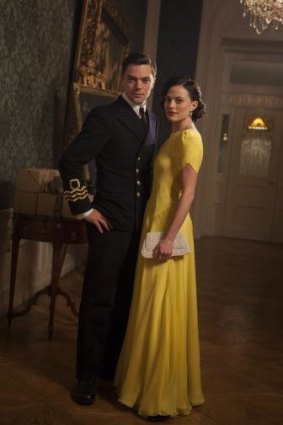 Dominic Cooper and Lara Pulver as Ian Fleming and his wife Ann O’Neill.