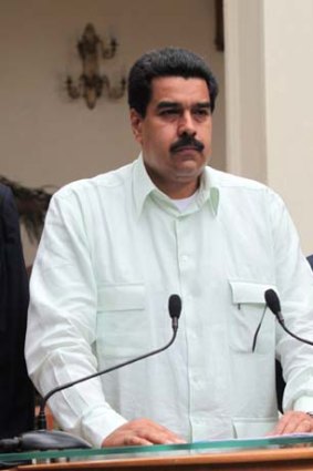 Venezuelan Vice President Nicolas Maduro
